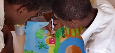 Atelier de peinture pour les enfants||CN-Haïti