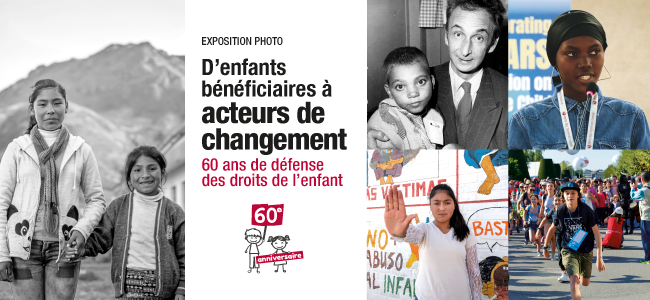 Exposition « D’enfants bénéficiaires à acteurs de changement » du 1er au 31 octobre 2020