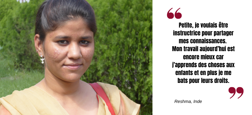 Pour la Journée internationale des droits des femmes découvrez Reshma, actrice de changement en Inde