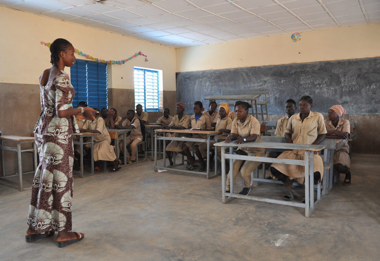 Un cours donné au Burkina Faso encadré par l'association ADDI