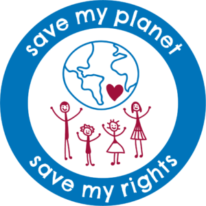 Logo "Save my planet, Save my rights"