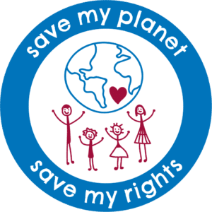 Logo "Save my planet, Save my rights"