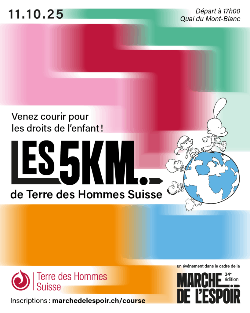 Les 5 km de Terre des Hommes Suisse - Une course solidaire à Genève à partir du Quai du Mont-Blanc jusqu'à la Perle du Lac